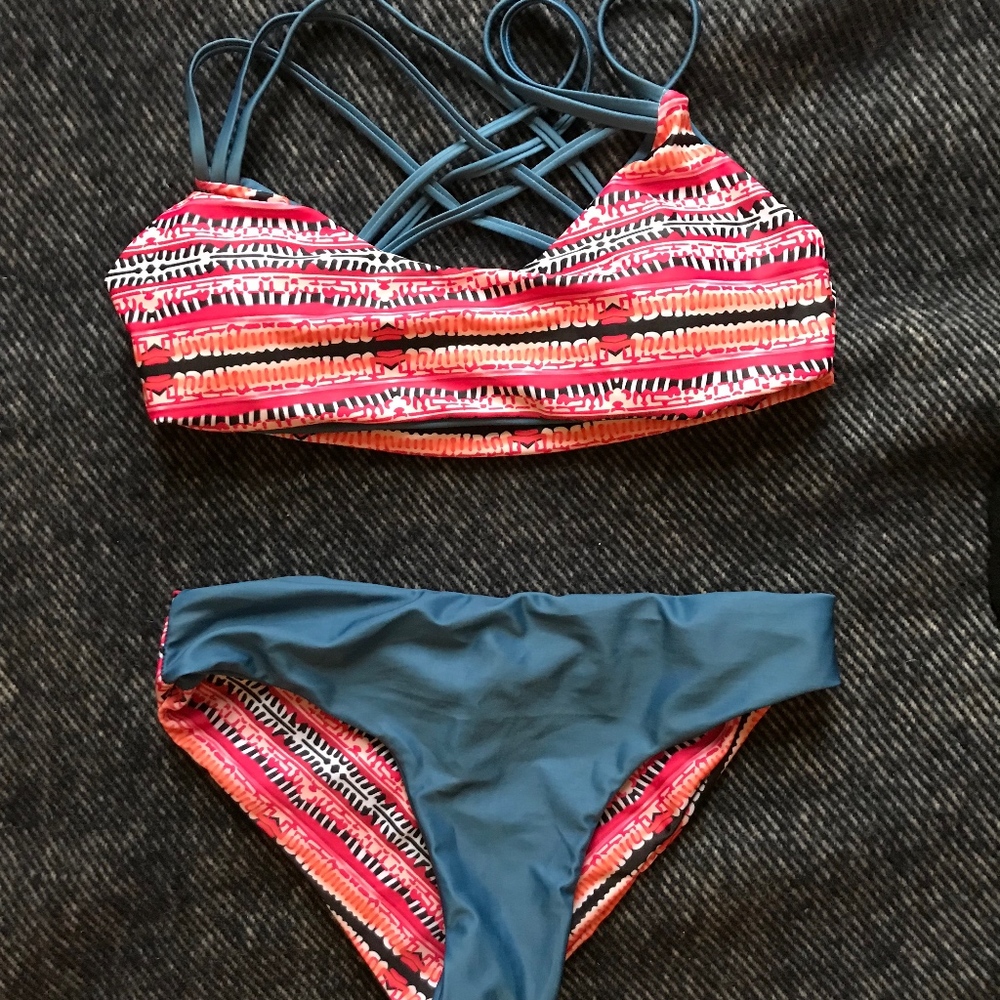 Two-Toned Swim Suit